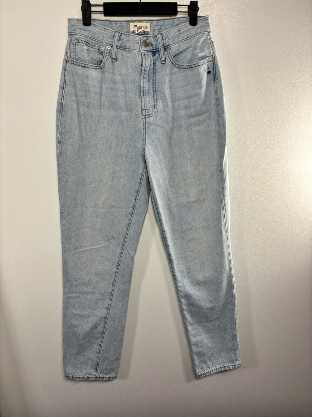 Madewell Pale Light Blue Straight-Leg Jeans